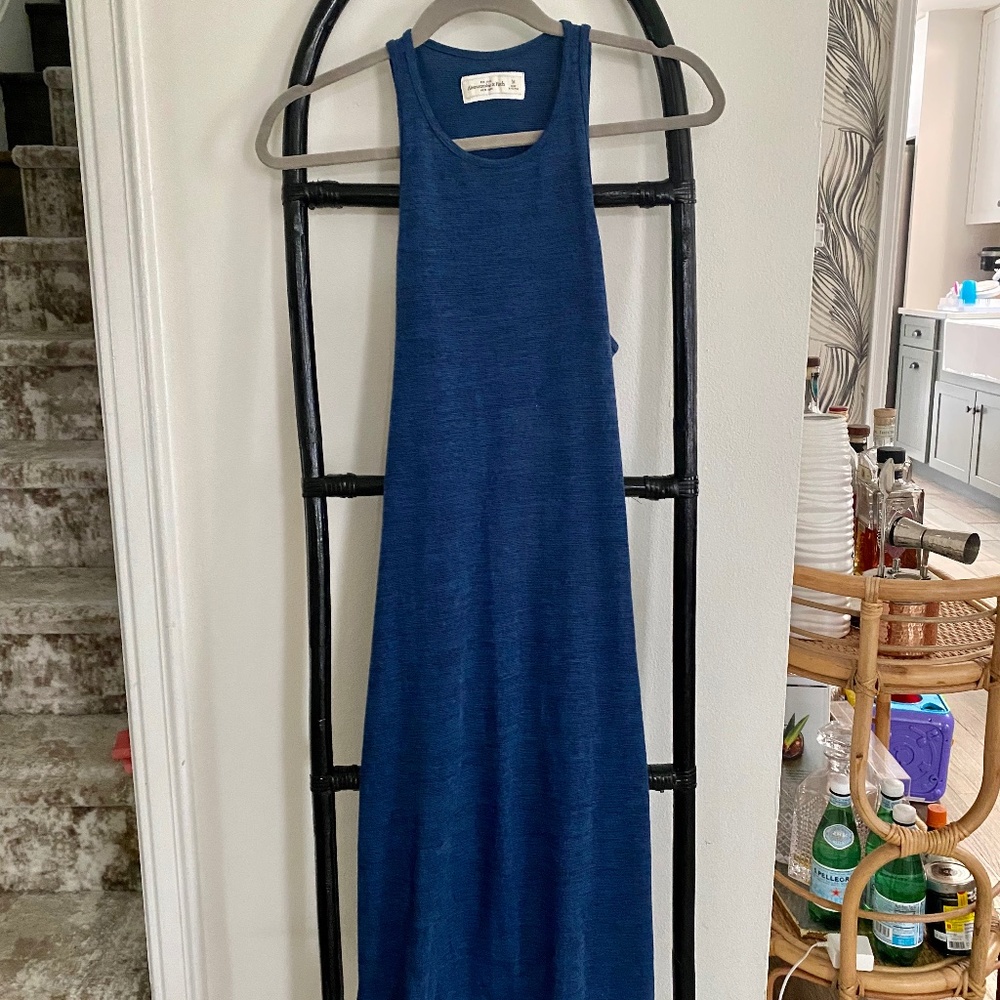 Abercrombie & Fitch Casual Blue Midi Dress